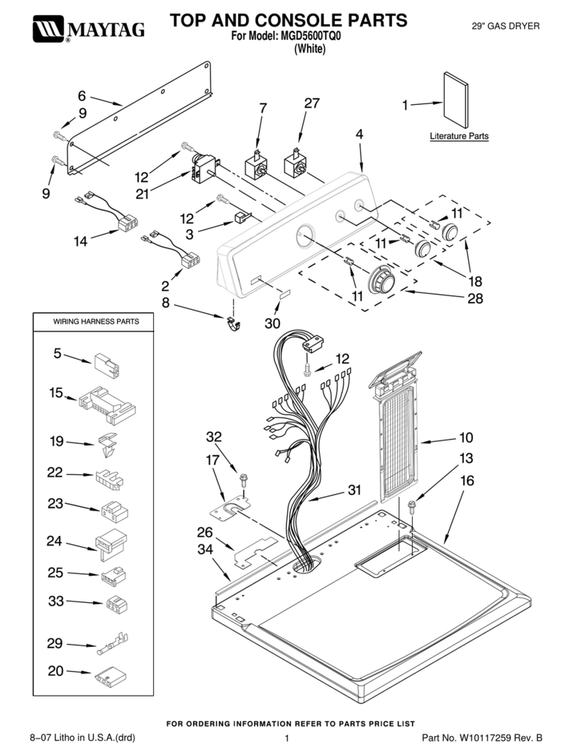 Maytag MGD5600TQ0 User manual