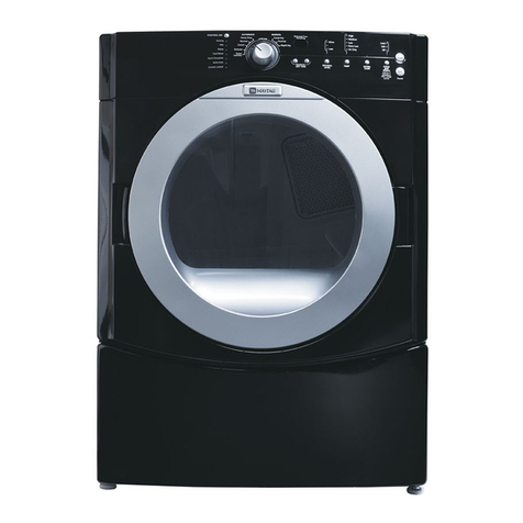 Maytag MED9700SQ - 27" Front-Load Electric Dryer Use and care guide