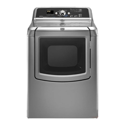 Maytag MGDB850WL - 29" Gas Dryer installation instructions