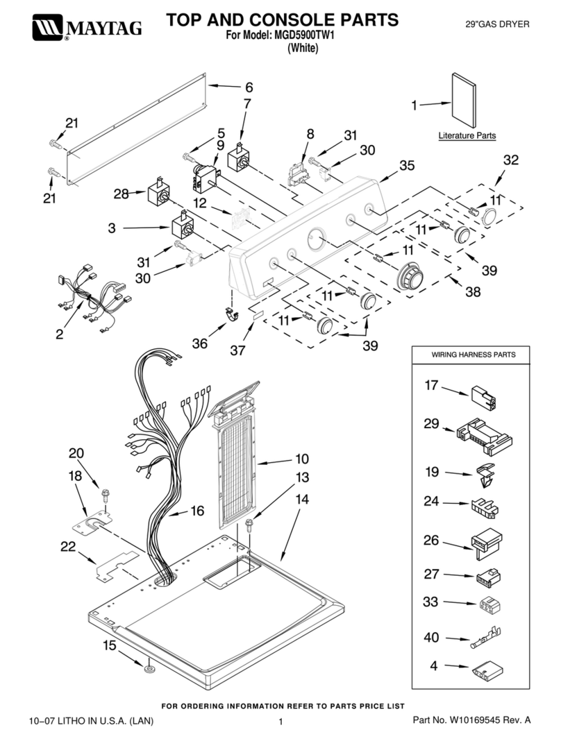 Maytag MGD5900TW1 User manual