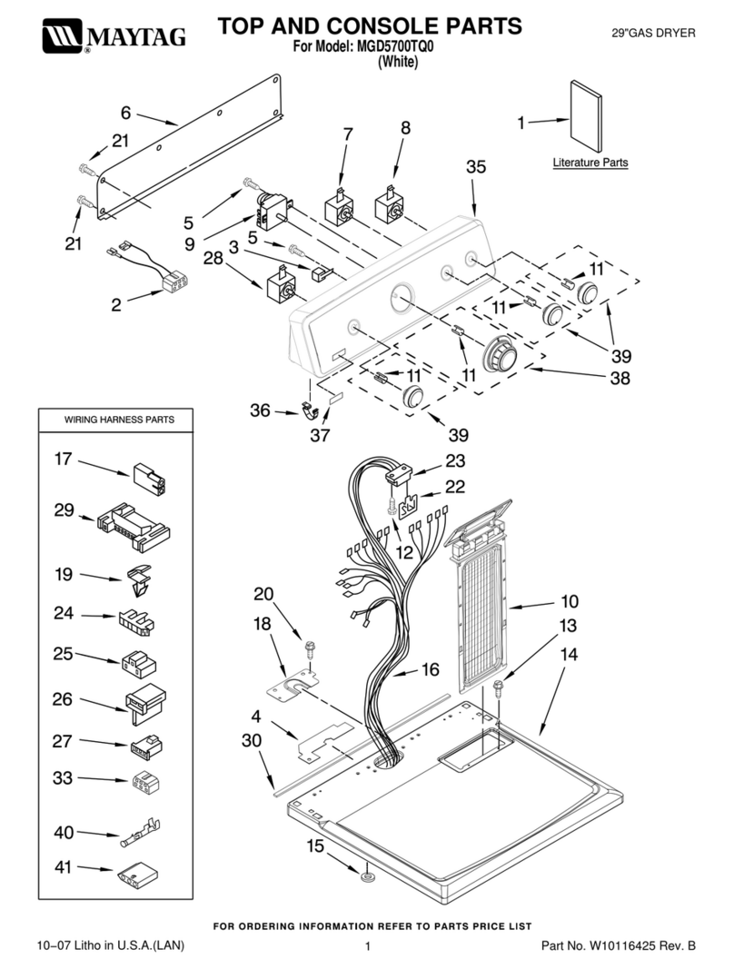 Maytag MGD5700TQ0 User manual