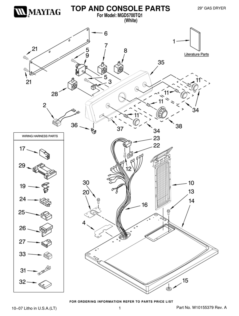 Maytag MGD5700TQ1 User manual