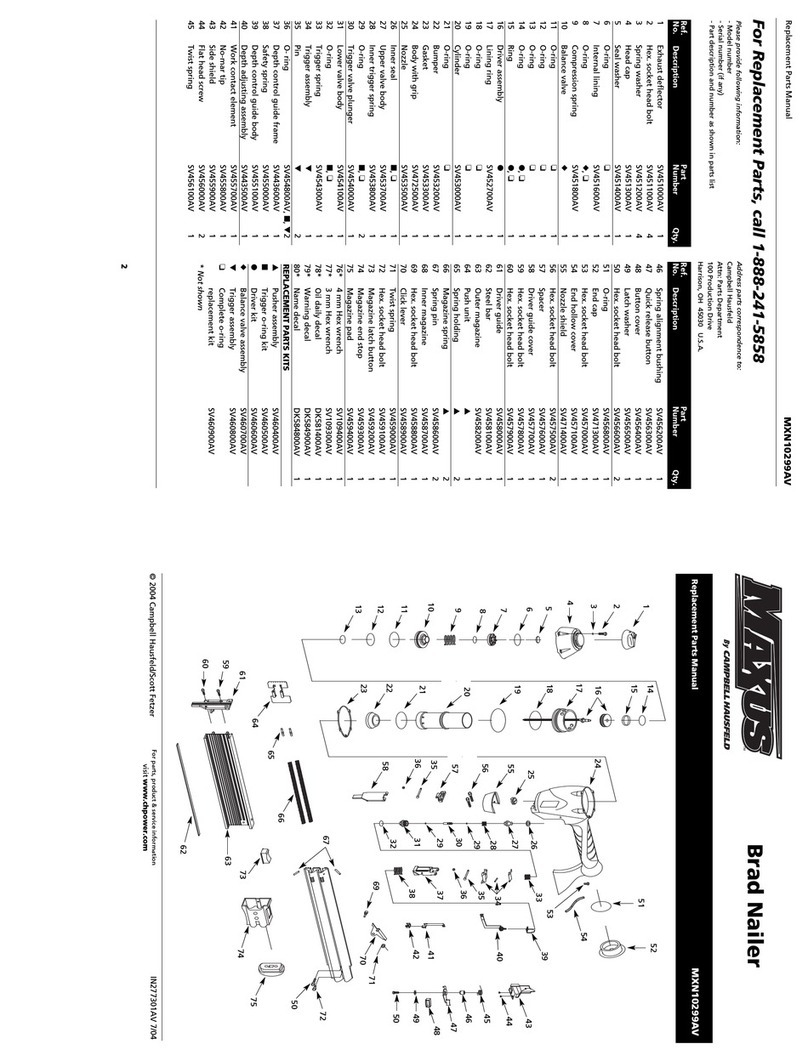 Maxus MXN10299AV Replacement parts manual