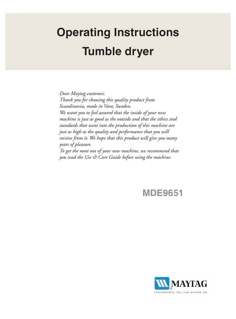 Maytag MDE9651 User manual