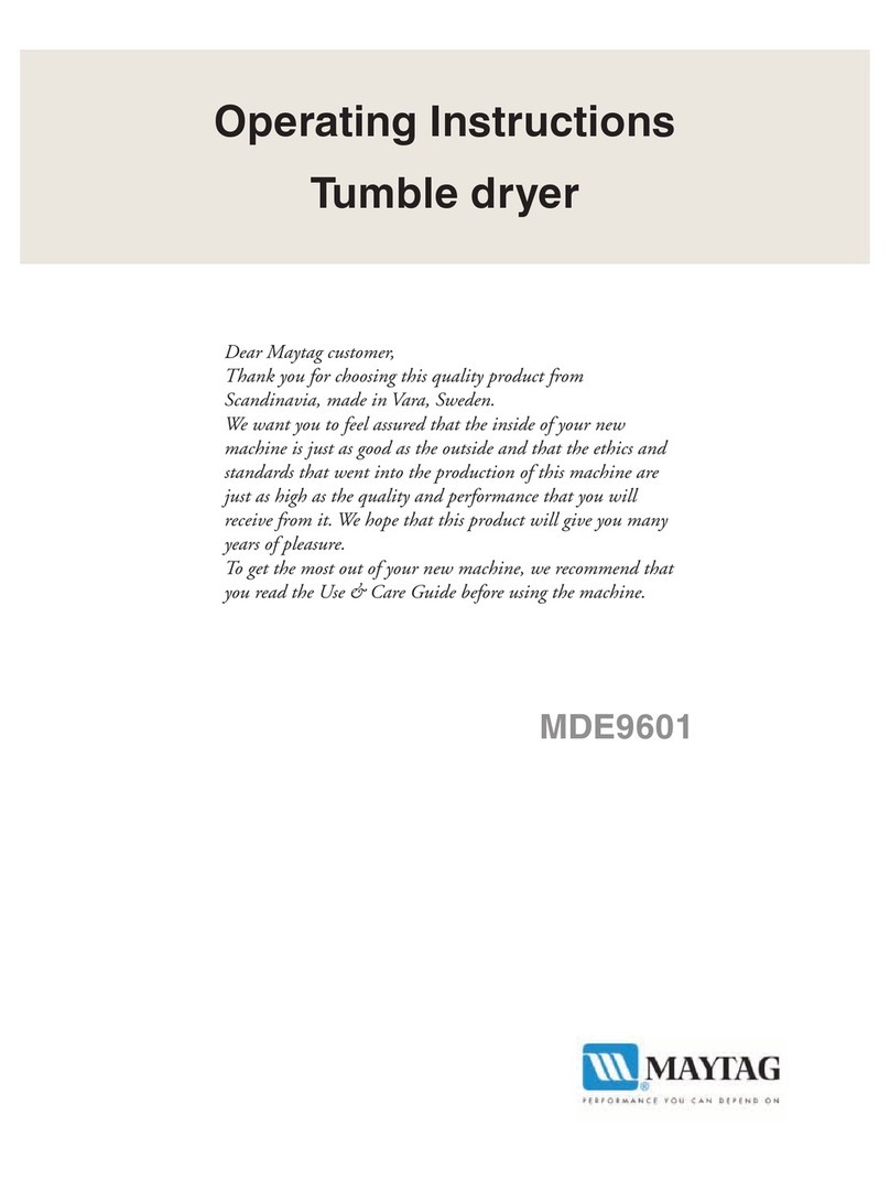 Maytag MDE9601 operating instructions