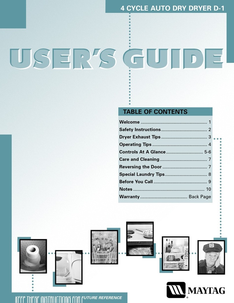 Maytag MD9206 User manual