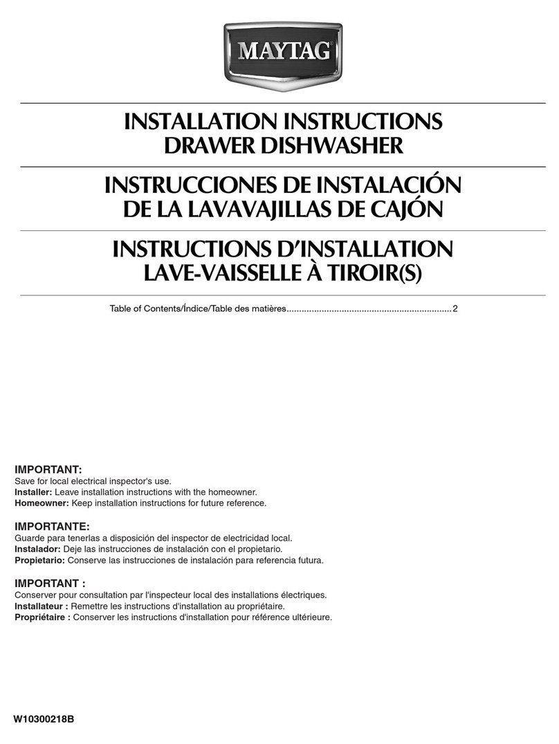 Maytag W10300218A User manual