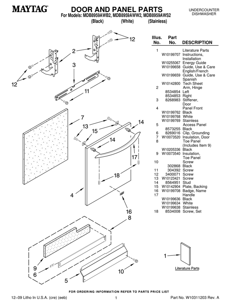 Maytag MDB8959AWB2 User manual
