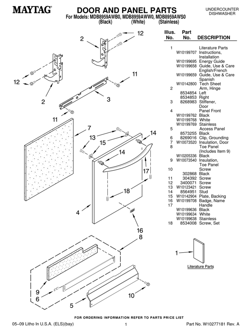 Maytag MDB8959AWB0 User manual