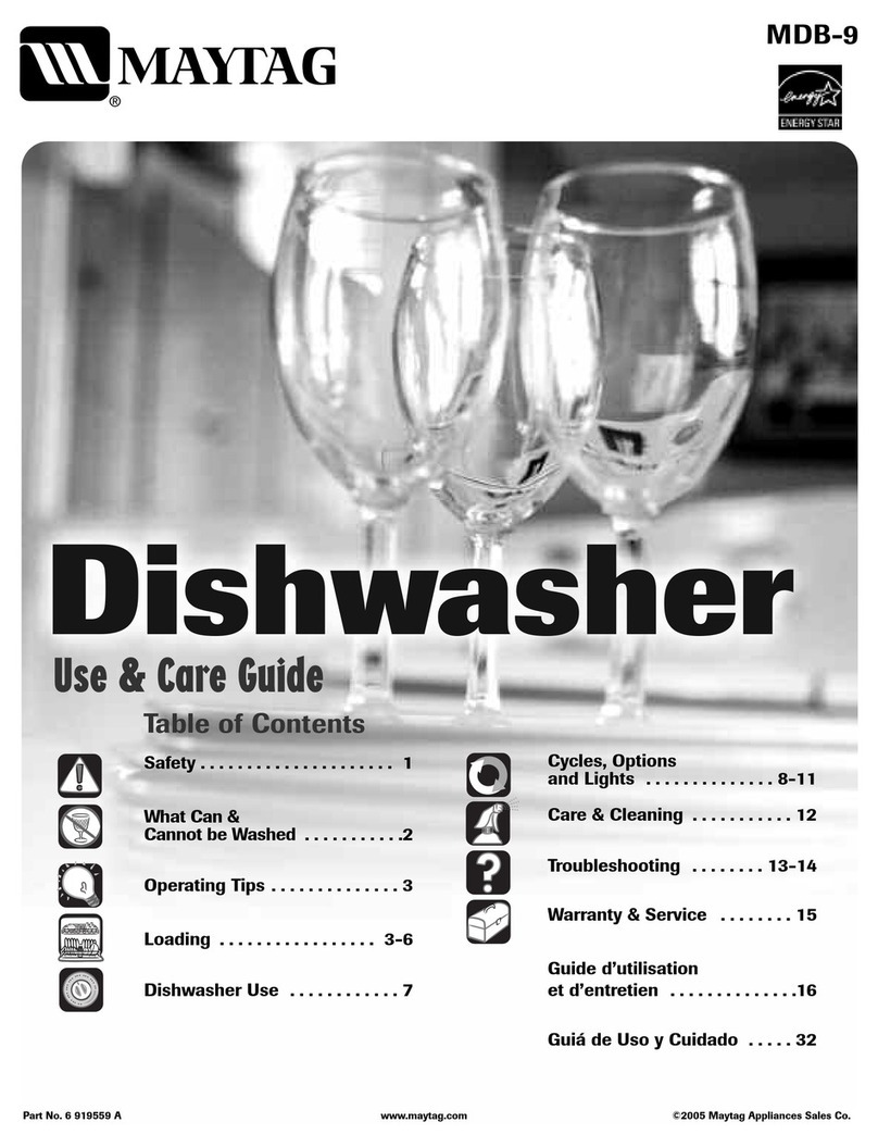 Maytag MDB-8 User manual