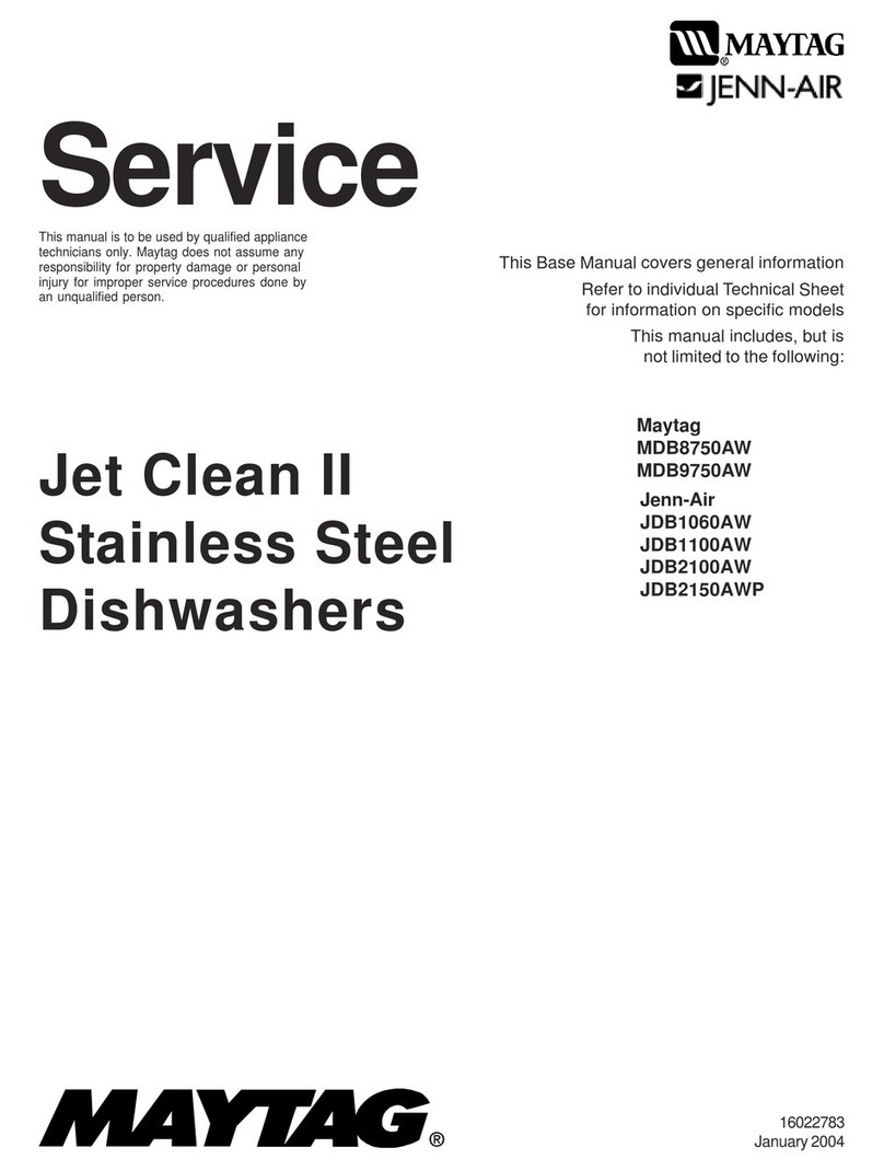 Maytag JET CLEAN II JDB1100AW User manual Maytag JET CLEAN II JDB1100AW User manual