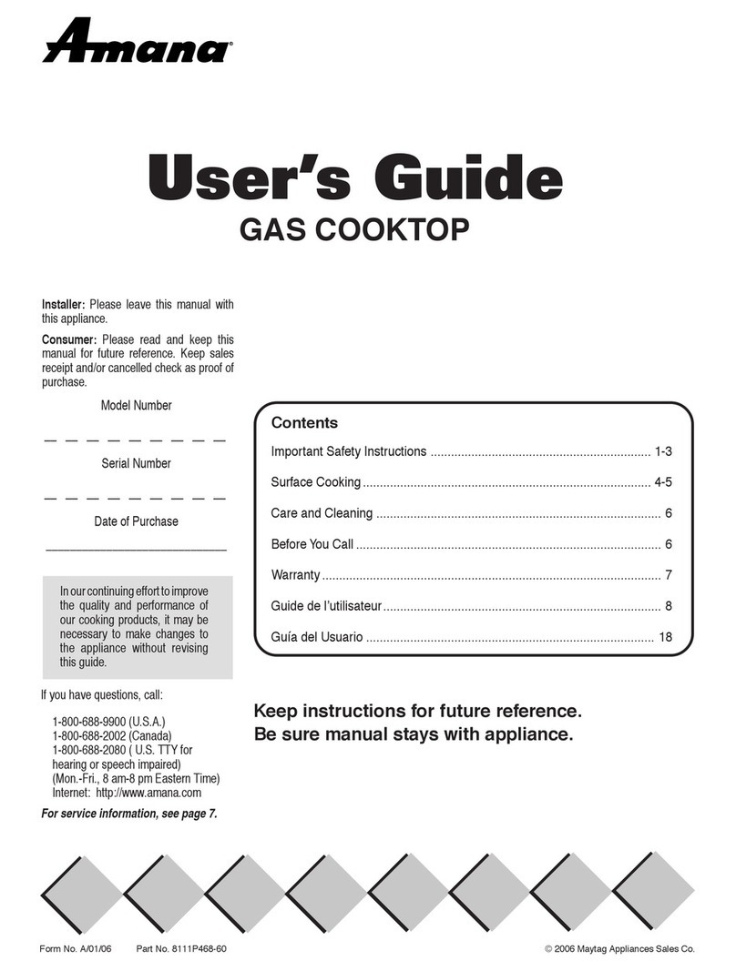 Amana AKS3040 User manual
