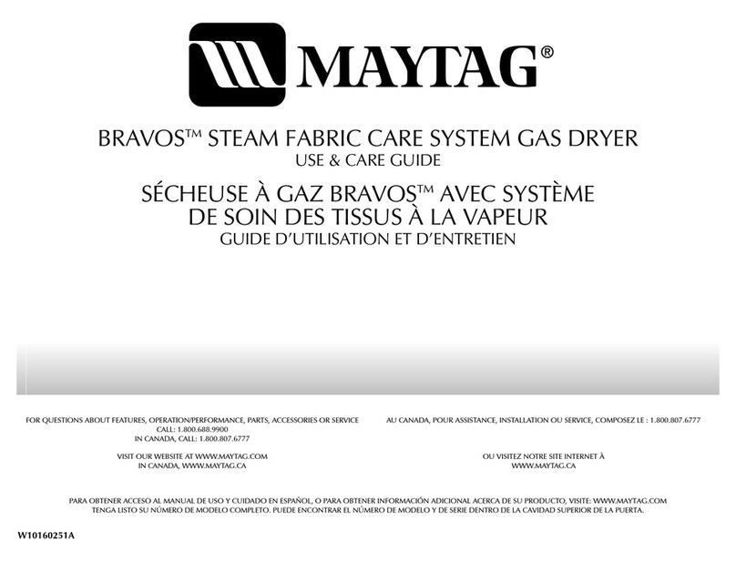 Maytag W10160251A User manual
