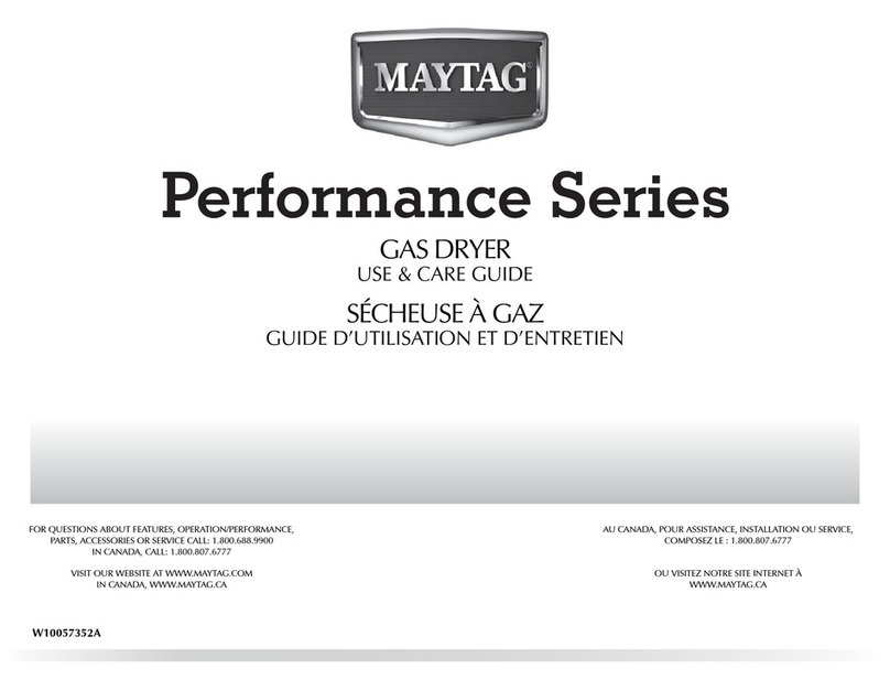 Maytag W10057352A Use and care guide Maytag W10057352A Use and care guide