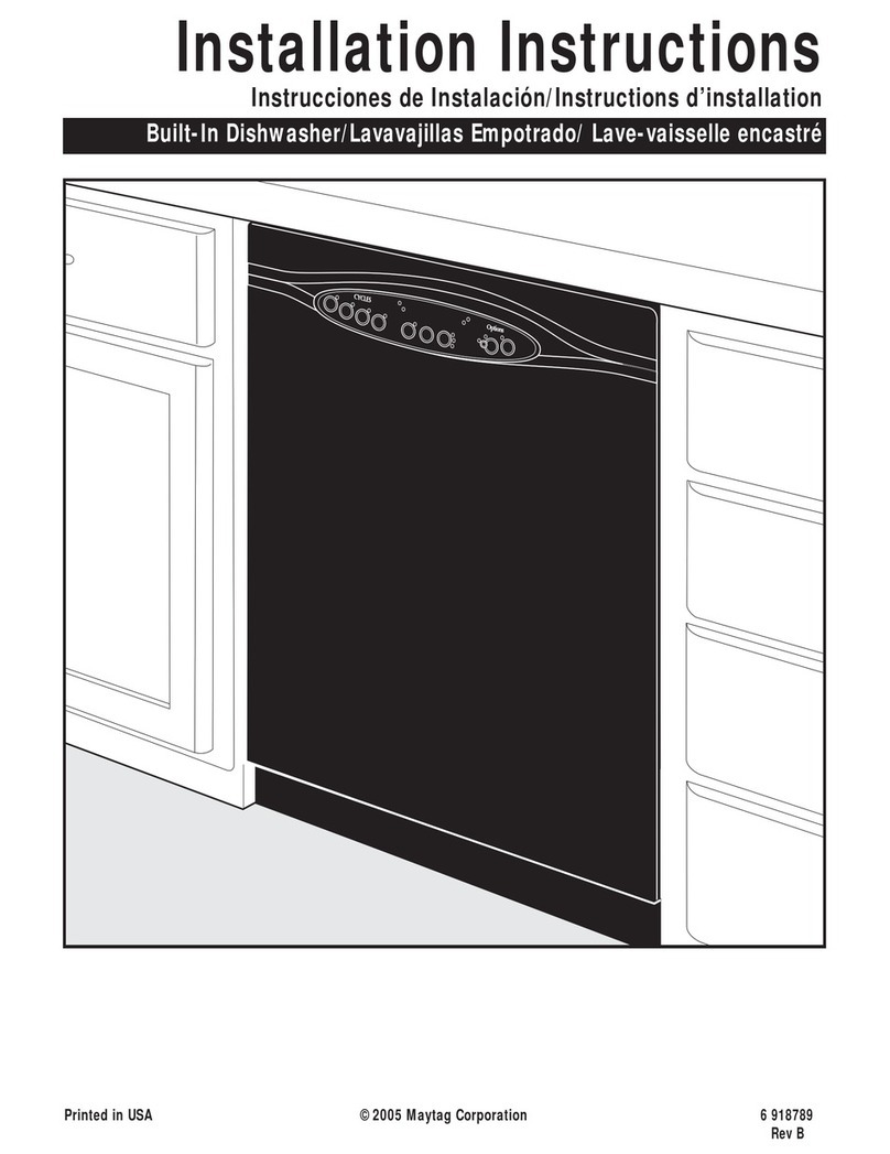 Maytag Dishwasher User manual
