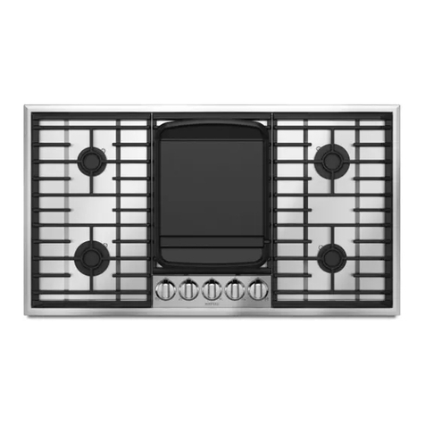Maytag MGC8636WS - 36 in. 5 Burner Gas Cooktop Use and care guide