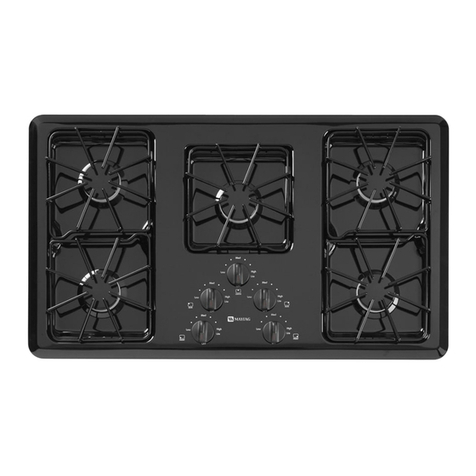Maytag MGC4436BDB - 36 Inch Gas Cooktop User manual