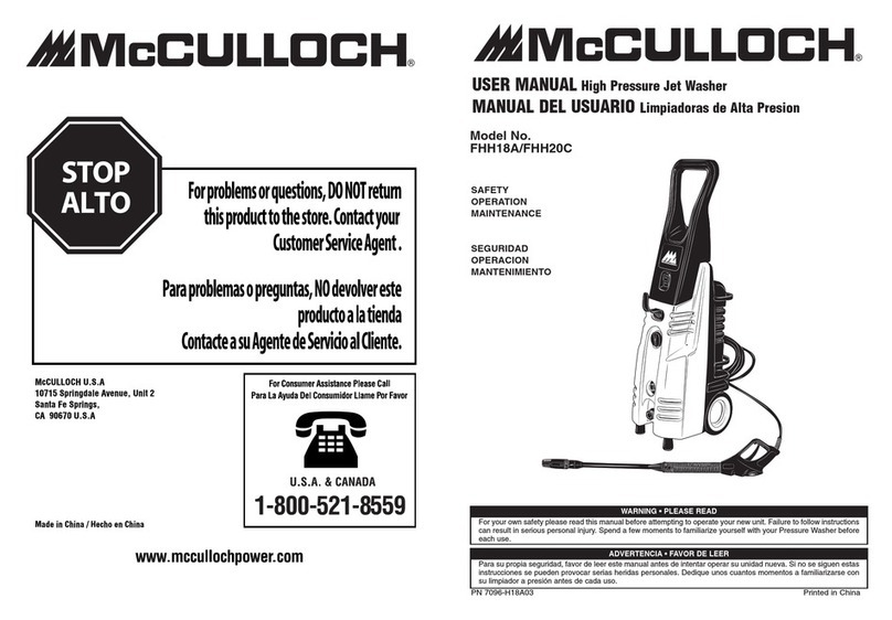 McCulloch FHH20C user manual McCulloch FHH20C user manual