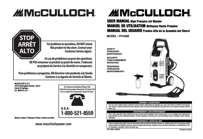 McCulloch 7096180B02 user manual