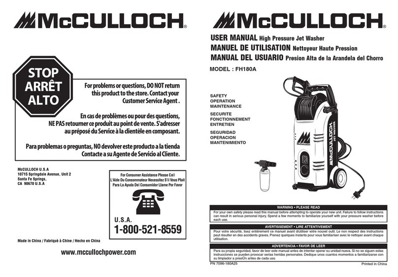 McCulloch 7096180A25 user manual