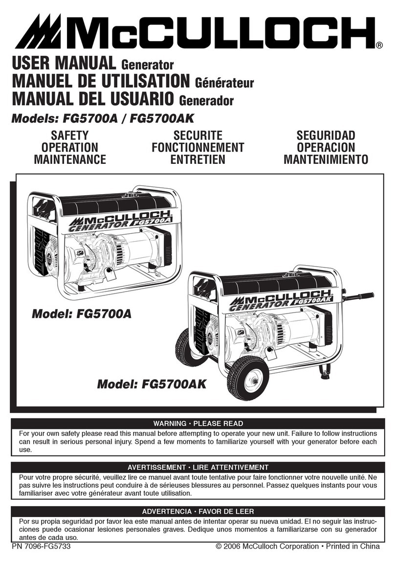 McCulloch 7096-FG5733 user manual
