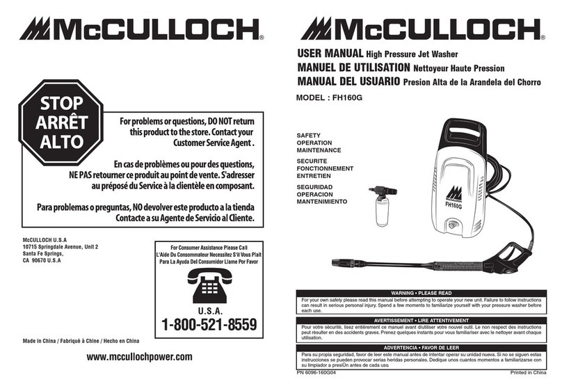 McCulloch 6096160G04 user manual