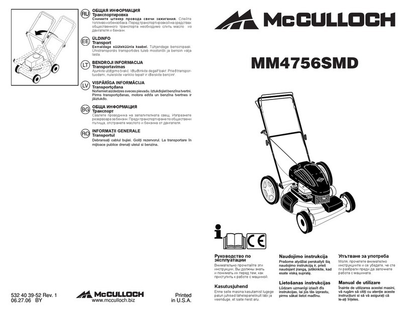 McCulloch MM4756SMD user manual