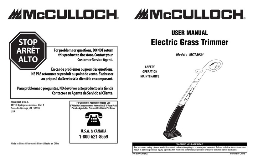 McCulloch MCT2024 user manual