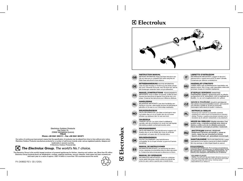 Electrolux 24800400B00 instruction manual