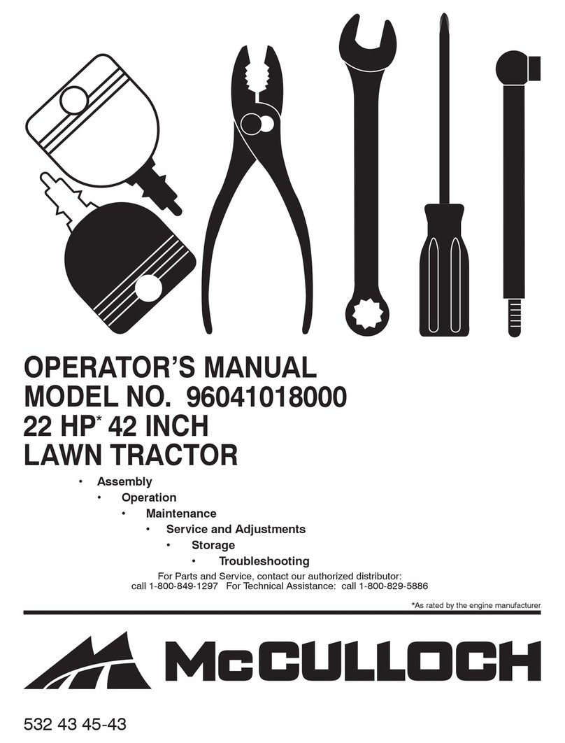 McCulloch 96041018000 Operator's manual