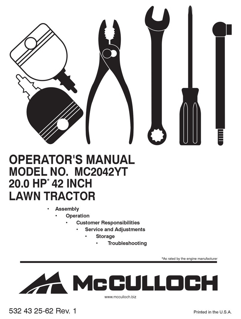 McCulloch 96042011500 Operator's manual