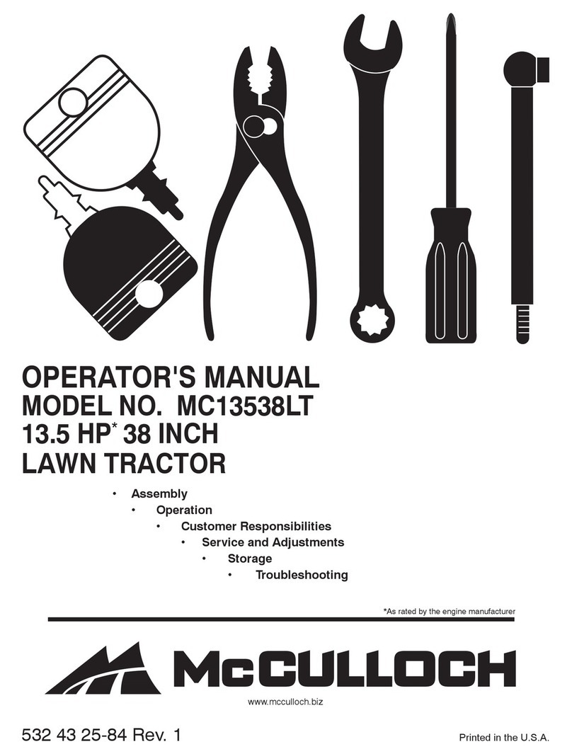 McCulloch 96012010300 Operator's manual