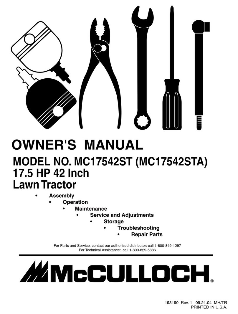McCulloch MC17542STA owner's manual