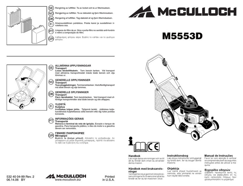 McCulloch M5553D user manual