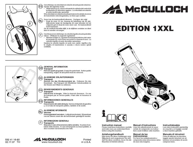 McCulloch 96141014601 instruction manual
