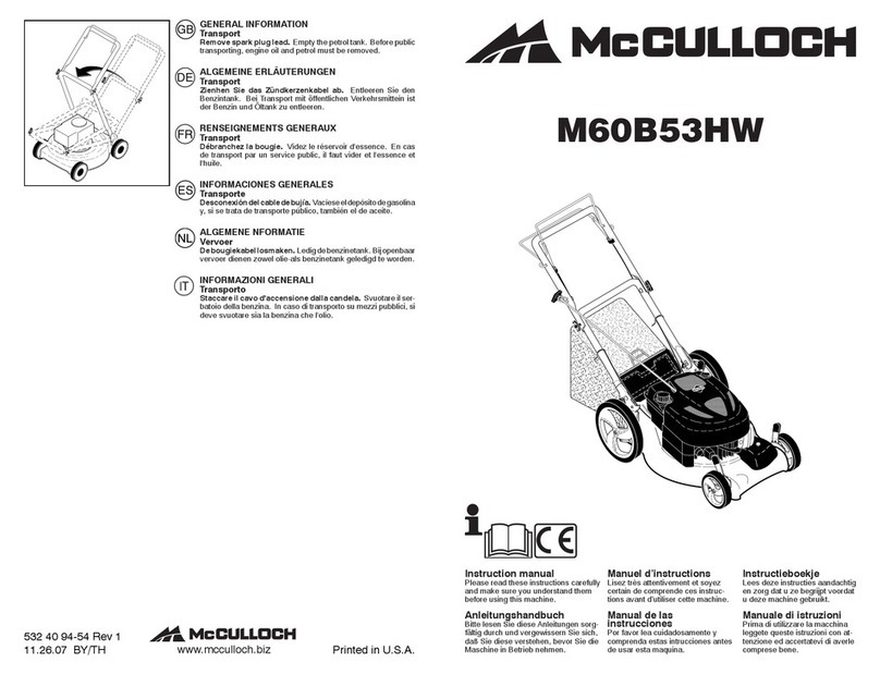 McCulloch 96141014103 User manual