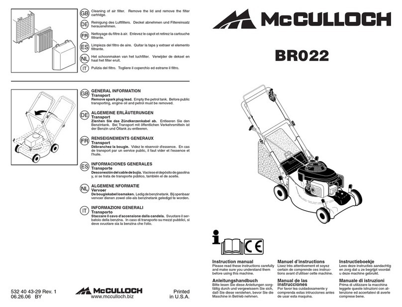 McCulloch 96141003802 instruction manual