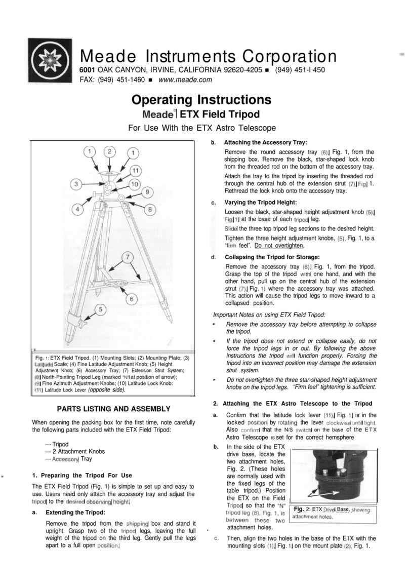 Meade ETX operating instructions