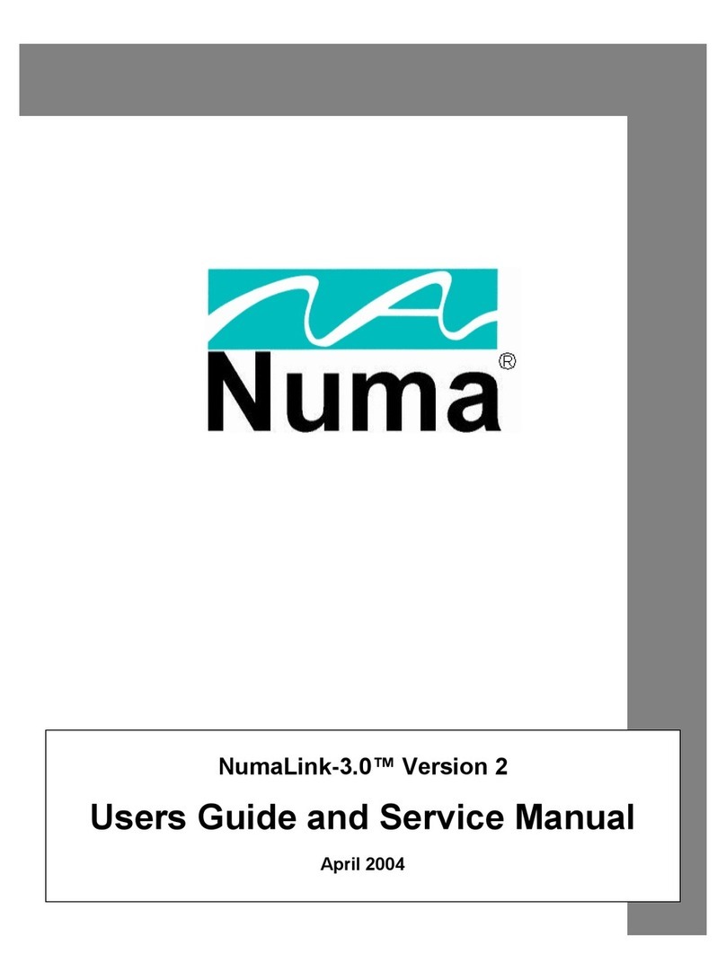 Numa NumaLink-3.0 User's guide and service manual