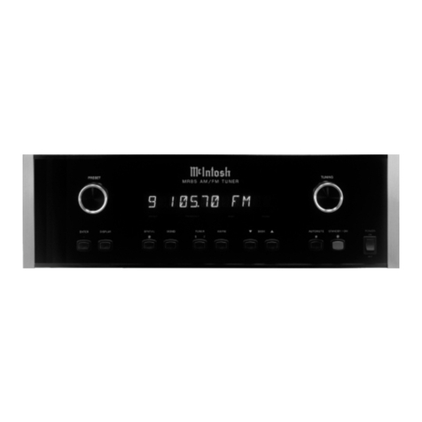 McIntosh MR85 User manual
