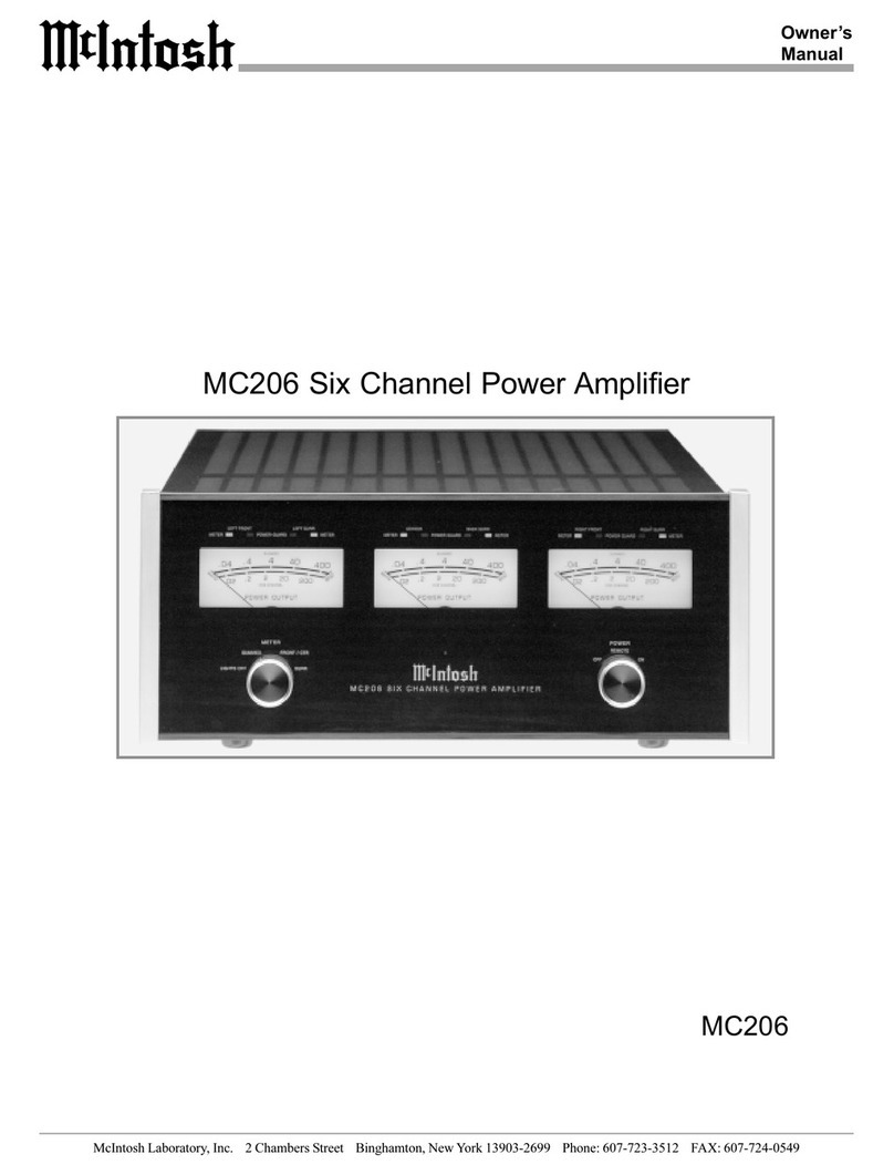 McIntosh MC206 owner's manual