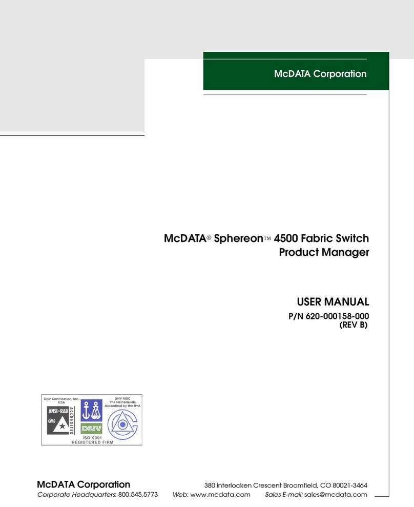 McDATA Sphereon 4500 user manual