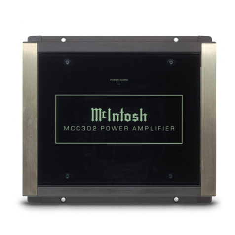 McIntosh MCC302 owner's manual