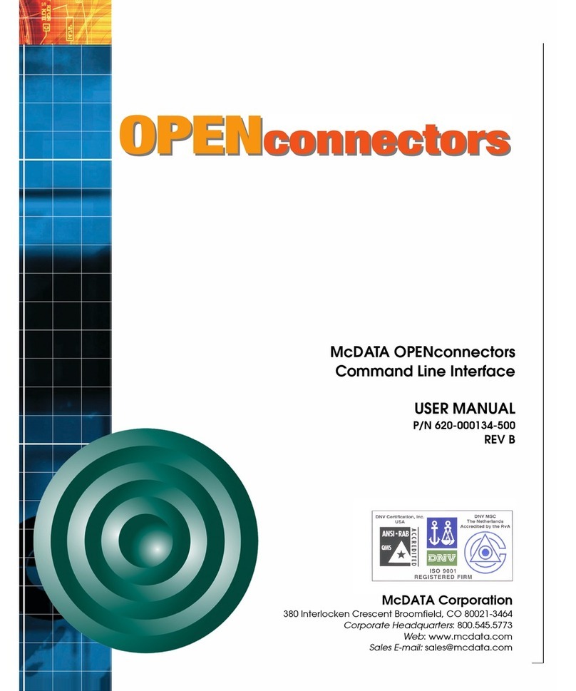 McDATA OPENconnectors Command Line Interace Command line interface guide