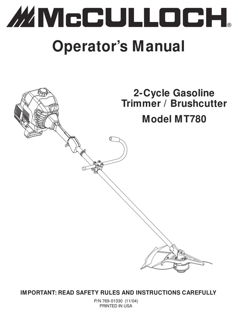 McCulloch MT780 Operator's manual