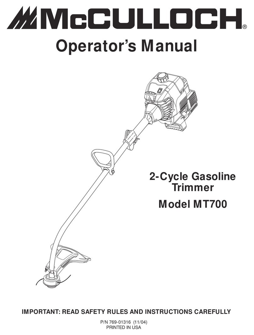 McCulloch MT700 User manual