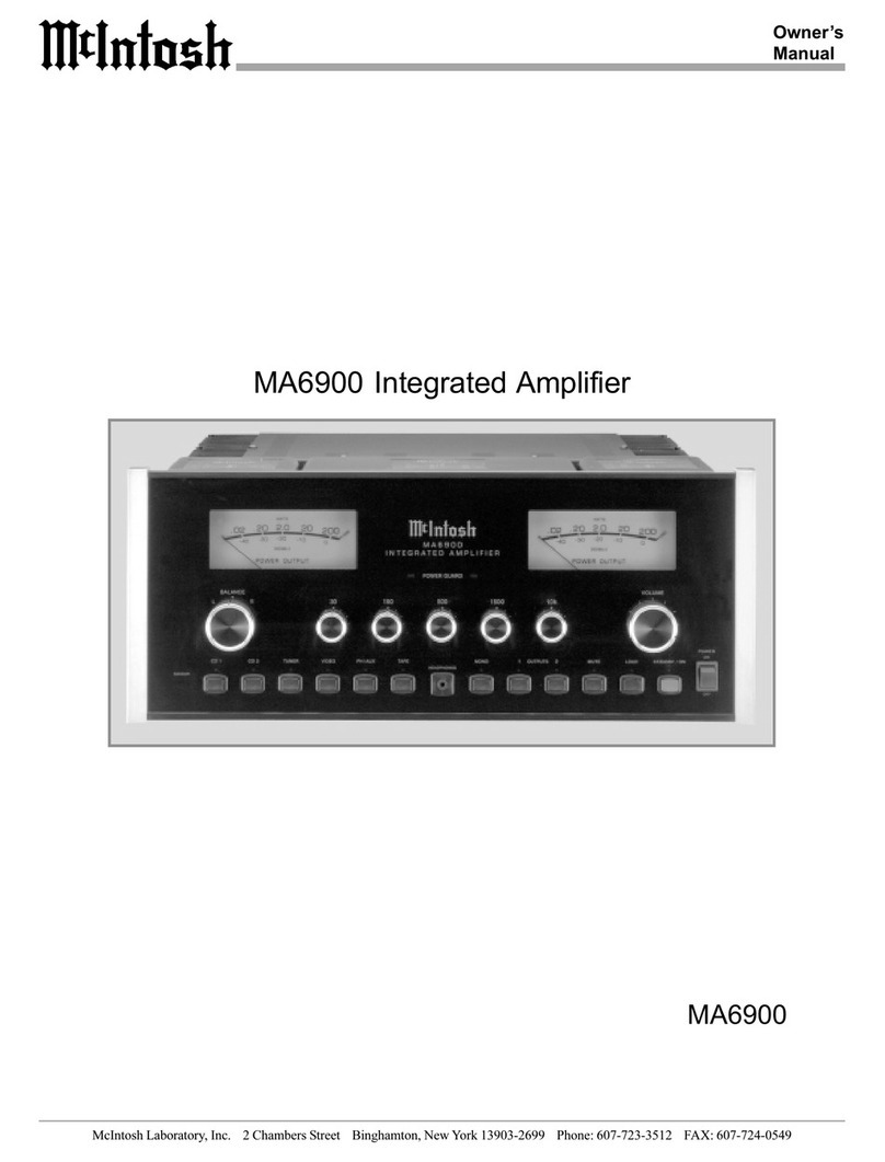 McIntosh MA6900 User manual