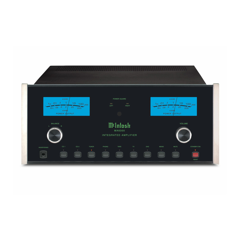 McIntosh MA6300 owner's manual