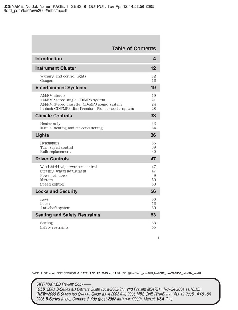 Mazda 4WD owner's manual