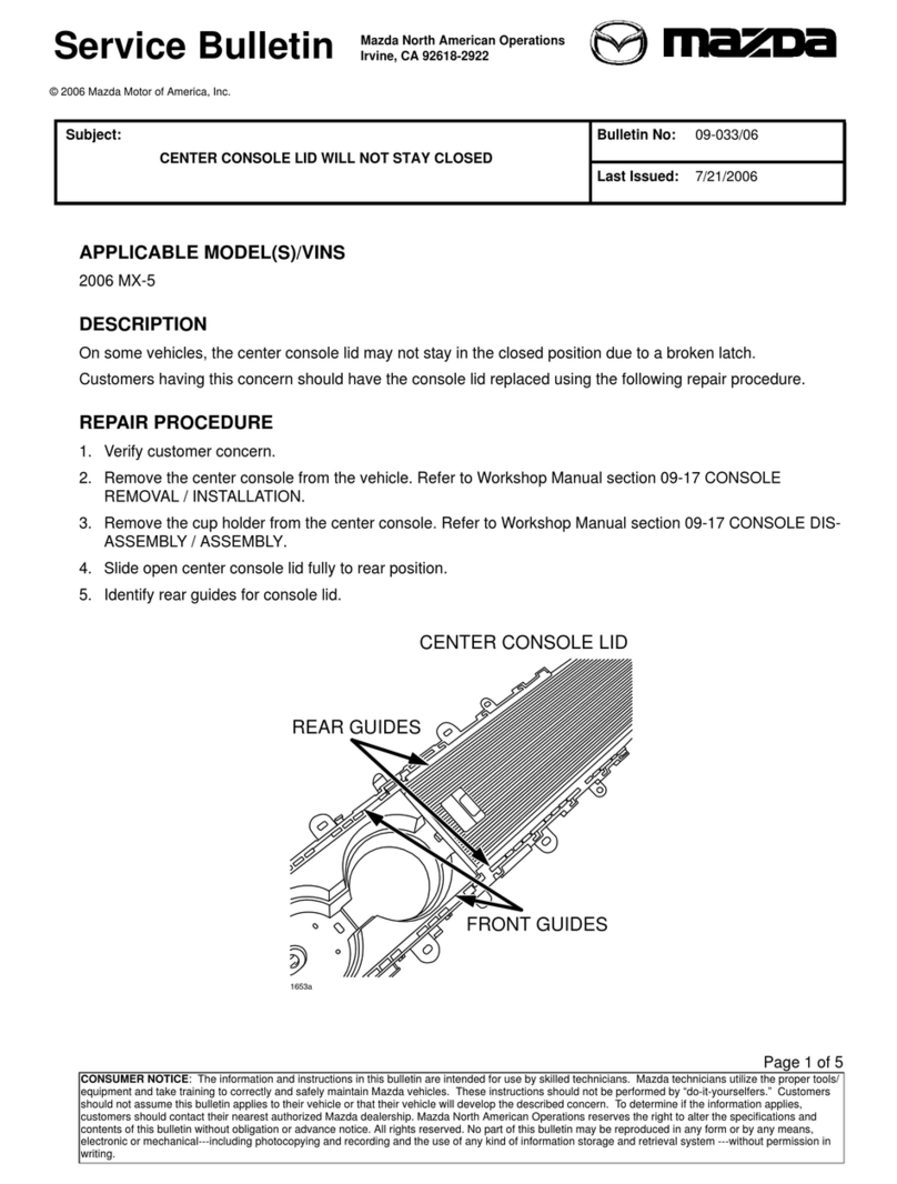 Mazda 2006 MX-5 Reference manual